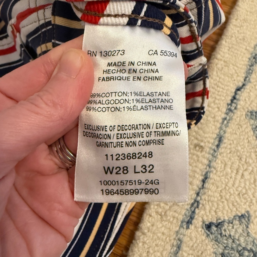 Wrangler x Lainey Wilson Striped Flare Jeans 28x32 - Picture 7 of 16